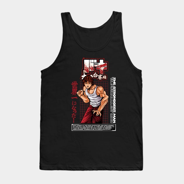 The Grappler Baki Artwork Tank Top by namanyastudios